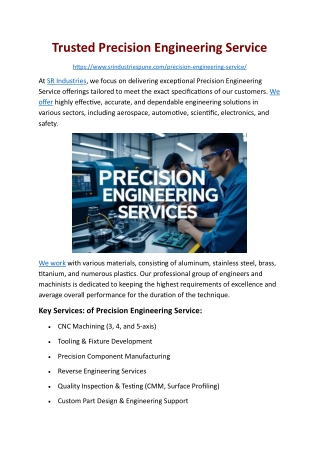 Precision Engineering Service
