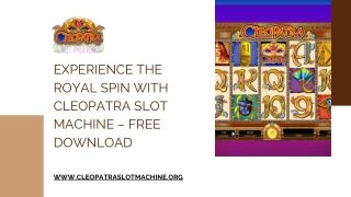 Experience the Royal spin with Cleopatra Slot Machine – Free Download