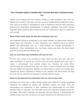 Your Complete Guide to Healthy Skin_ Find the Best Skin Treatments Near You