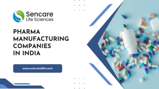 Top Pharma Manufacturing Companies in India