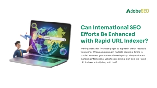 Can International SEO Efforts Be Enhanced with Rapid URL Indexer