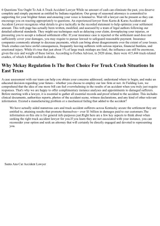 When To Hire A Lawyer After A Car Crash