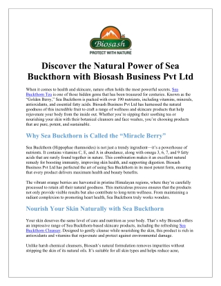 Buy Premium Sea Buckthorn Tea Online – Herbal Wellness & Health Boost