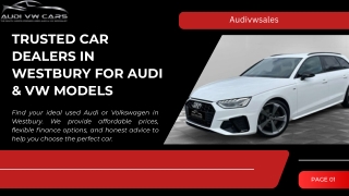 We Provide a Used Audi & VW Cars for Sale in Bath, Westbury & Melksham