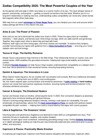 Zodiac Harmony 2025: Perfect Pairings Written in the Stars