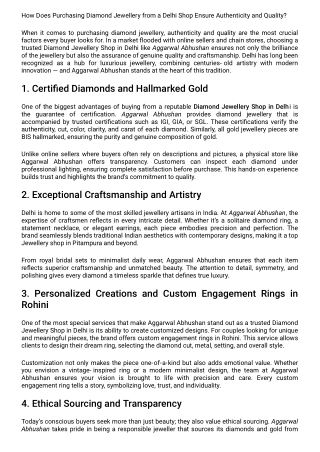 How Does Purchasing Diamond Jewellery from a Delhi Shop Ensure Authenticity and