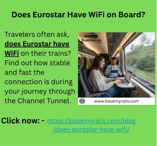 Does Eurostar Have WiFi on Board
