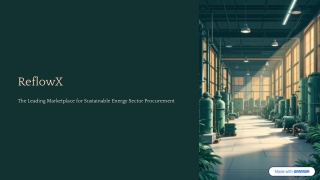 The Marketplace for Sustainable Energy Sector Procurement