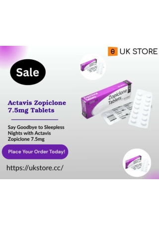 Buy Actavis Zopiclone 7.5mg - Fast UK Next Day Delivery