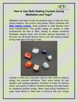 Reiki crystal products