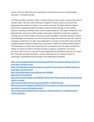 Former CannTrust officials found not guilty after trial hears from just two of 29 potential witnesses