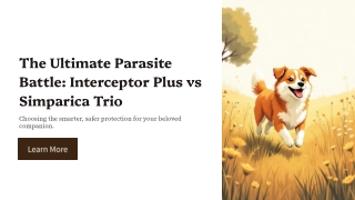 Smart parasite protection: Interceptor Plus vs Simparica Trio