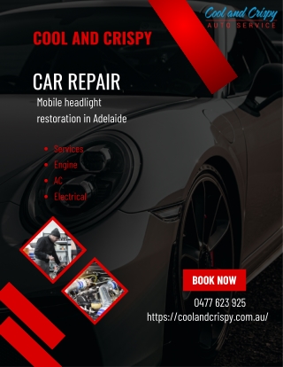 Mobile headlight restoration Adelaide