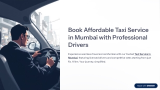 Book Affordable Taxi Service in Mumbai with Professional Drivers