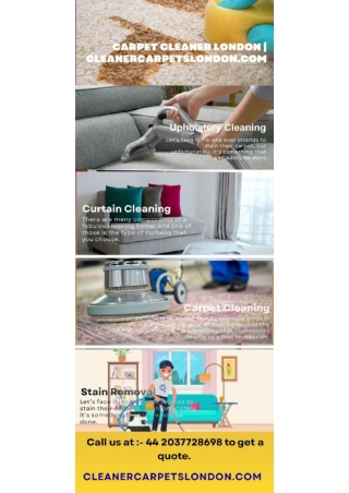 Restore your carpets with expert carpet cleaner London services provided by clea