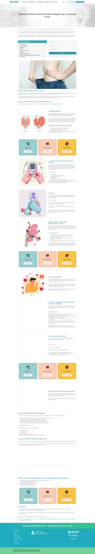 Medical Conditions Behind Sudden Weight Loss You Should Know