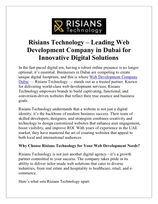 Web Development Company Dubai | Expert Developers & Designers