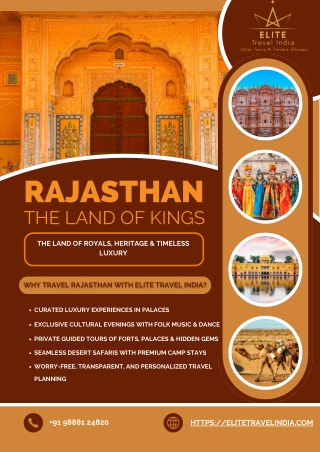 The Land of Royals, Heritage & Timeless Luxury