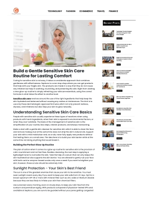 Gentle and Effective Sensitive Skin Care Tips That Work