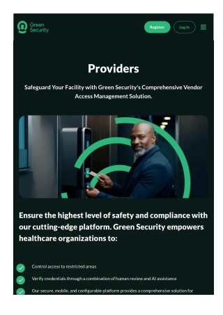 Smart Vendor Compliance Software for Healthcare Providers – Green Security