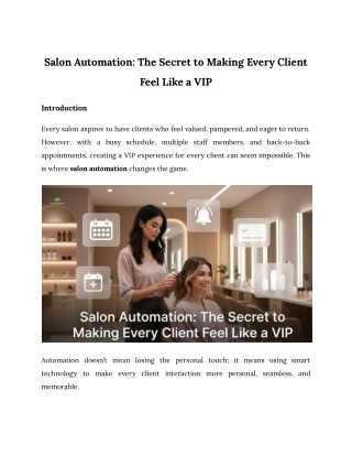 Salon Automation_ The Secret to Making Every Client Feel Like a VIP