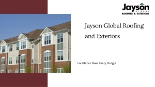 Jayson Global Roofing and Exteriors Siding Installers in Edmonton