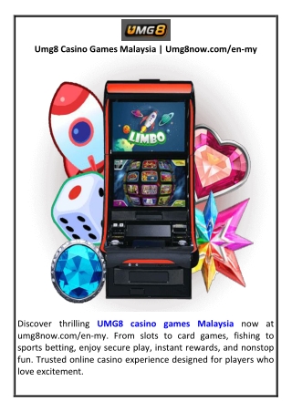 Umg8 Casino Games Malaysia