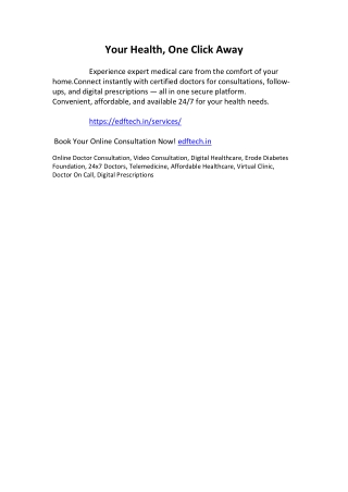 Your Health, One Click Away