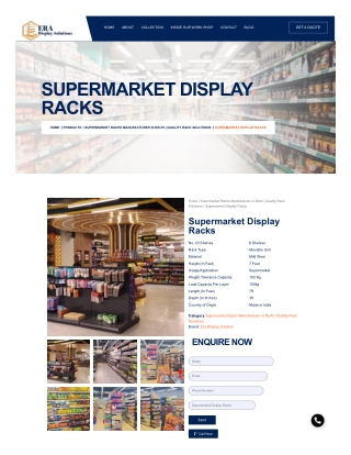 supermarket display rack