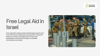 Free Legal Aid in  to IDF Soldiers & Discrimination Victims