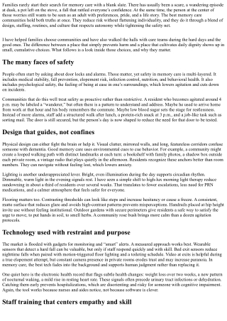 Memory Care Communities: How They Enhance Safety While Encouraging Daily Autonom