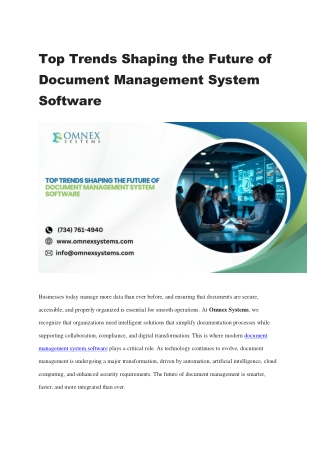 Document Management System Software.