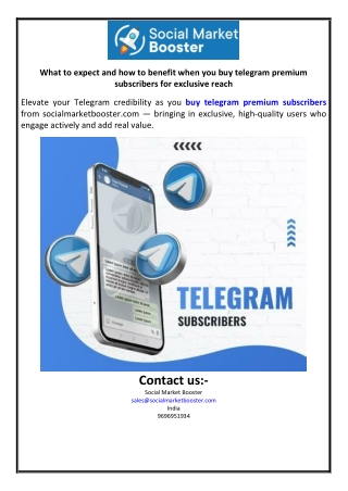 What to expect and how to benefit when you buy telegram premium subscribers for