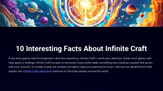 10 Interesting Facts About Infinite Craft