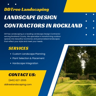 Landscape Design Contractors in Rockland  DDTree Landscaping