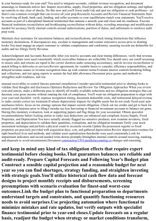 Is Your Business Ready for Year-End? An Accounting professional's List for Finan