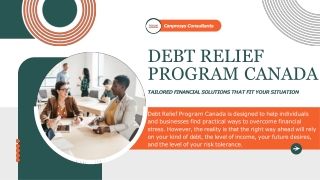 Debt Relief Program Canada: Tailored Financial Solutions That Fit Your Situation