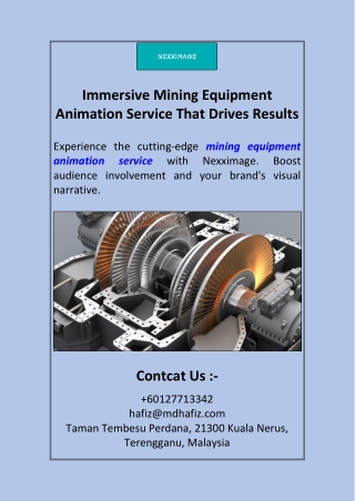 Immersive Mining Equipment Animation Service That Drives Results