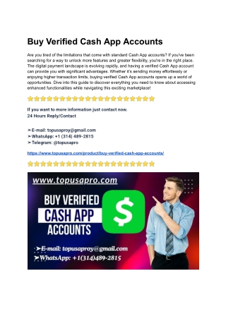 Why Buy Verified Cash App Accounts for Online Casino ...