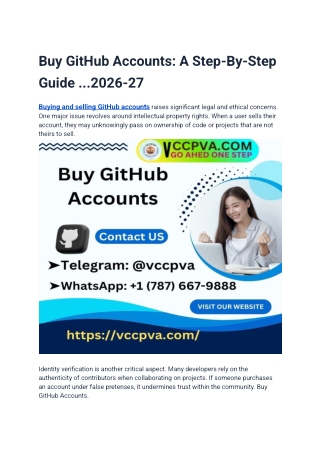 Buy GitHub Accounts_ A Step-By-Step Guide ...2026-27