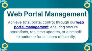 Web Portal Management
