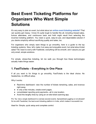 Best Event Ticketing Platforms for Organizers Who Want Simple Solutions (1)