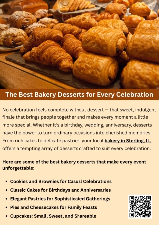 The Best Bakery Desserts for Every Celebration