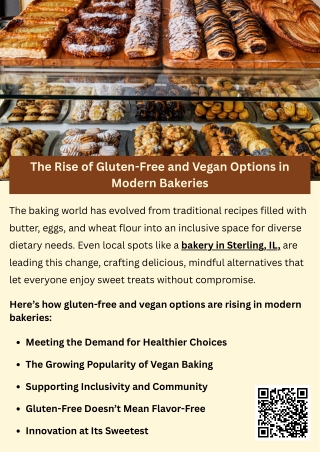 The Rise of Gluten-Free and Vegan Options in Modern Bakeries