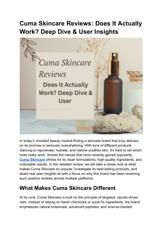 CumaBalm Spotlight: The Hero Product Everyone Is Talking About