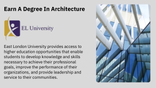 Earn A Degree In Architecture