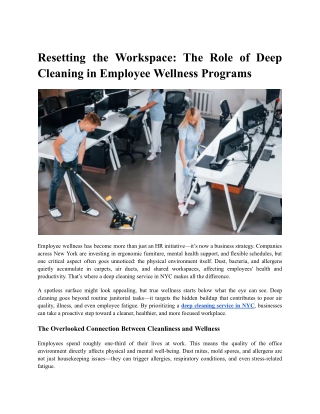 Resetting the Workspace_ The Role of Deep Cleaning in Employee Wellness Programs