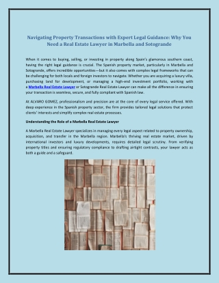 Navigating Property Transactions with Expert Legal Guidance: Why You Need a Real