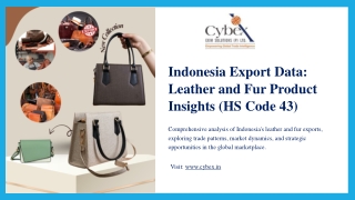 Indonesia Export Data – Leather and Fur Product Insights (HS Code 43)