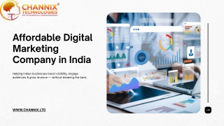 Affordable Digital Marketing Company in India | Channix Ltd